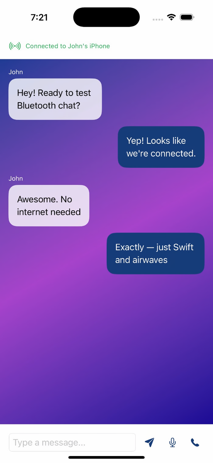 RFOXiA Connect Chat View
